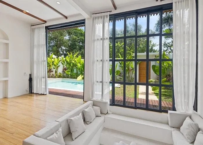 Mediterranean 2br Ellure Ember With Pool & Lush Garden Jimbaran